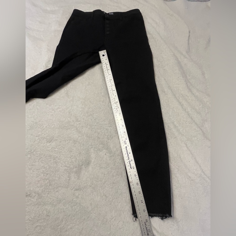 Women’s Old Navy Y2K Black Extra High Rise Rockstar Super Skinny Jeans. Size 10 - Picture 12 of 16